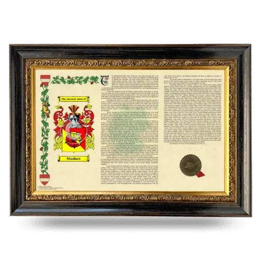 Manhart Armorial Landscape Framed - Heirloom