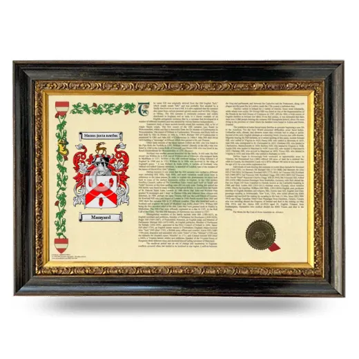 Manyard Armorial Landscape Framed - Heirloom