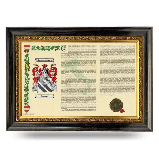 Marani Armorial Landscape Framed - Heirloom