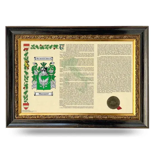 Marcantel Armorial Landscape Framed - Heirloom