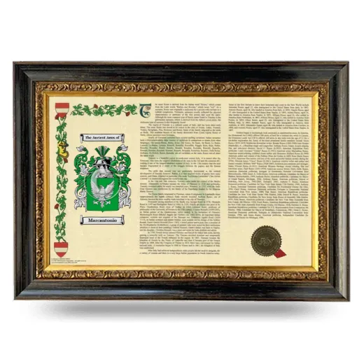 Marcantonio Armorial Landscape Framed - Heirloom