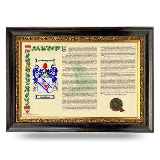 Marchion Armorial Landscape Framed - Heirloom