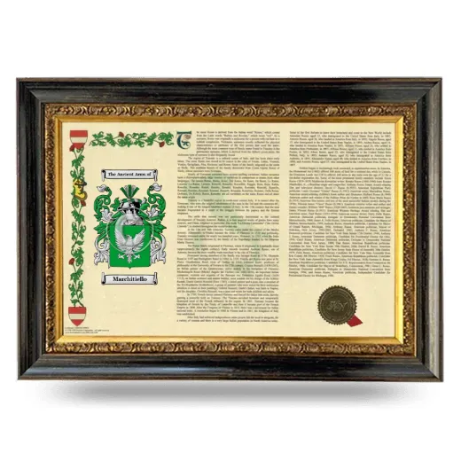 Marchitiello Armorial Landscape Framed - Heirloom