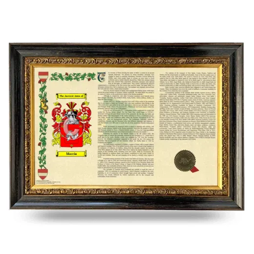 Marcia Armorial Landscape Framed - Heirloom