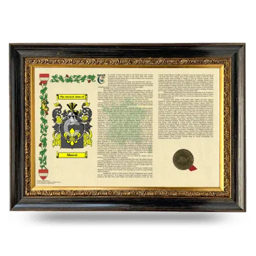 Marcsi Armorial Landscape Framed - Heirloom