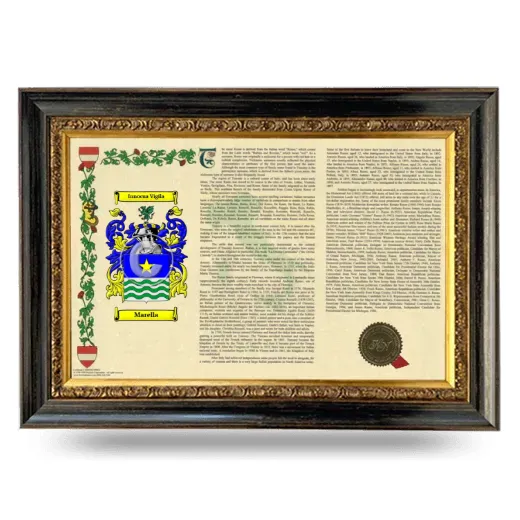 Marella Armorial Landscape Framed - Heirloom