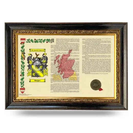Margen Armorial Landscape Framed - Heirloom