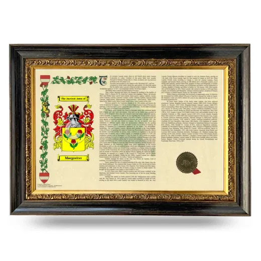 Margreiter Armorial Landscape Framed - Heirloom
