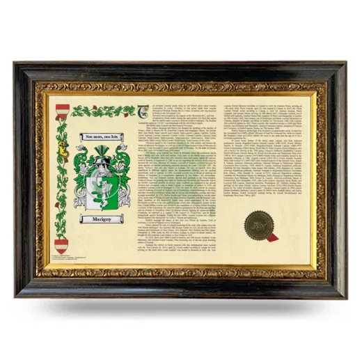 Marigny Armorial Landscape Framed - Heirloom