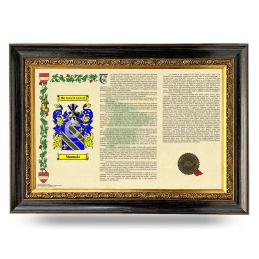 Marmola Armorial Landscape Framed - Heirloom