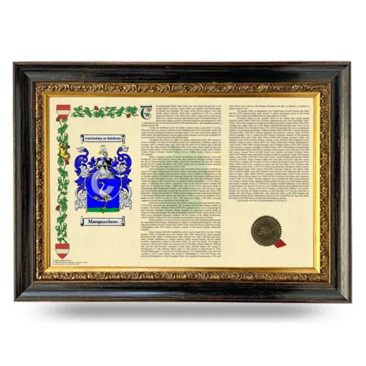 Marquardson Armorial Landscape Framed - Heirloom