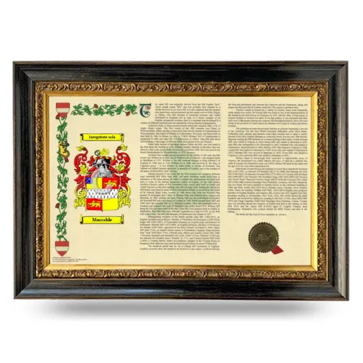 Marrable Armorial Landscape Framed - Heirloom