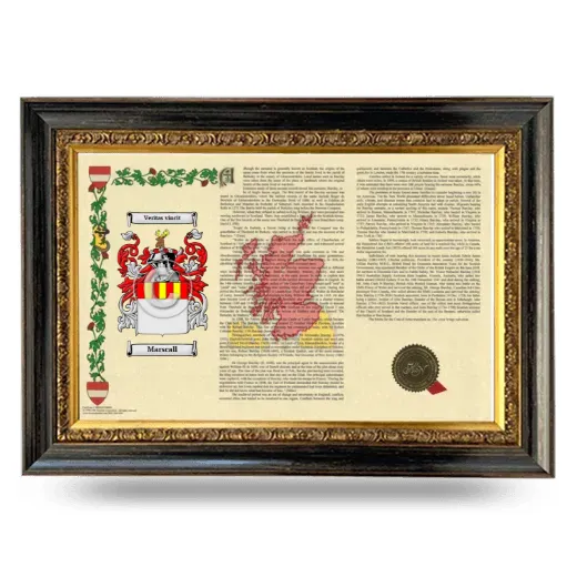 Marscall Armorial Landscape Framed - Heirloom