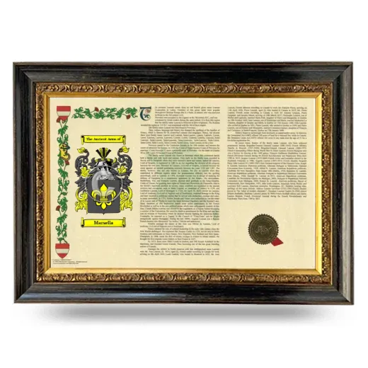 Marsella Armorial Landscape Framed - Heirloom