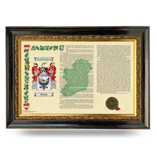 Martha Armorial Landscape Framed - Heirloom