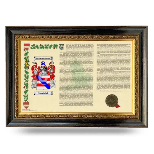 Martindall Armorial Landscape Framed - Heirloom