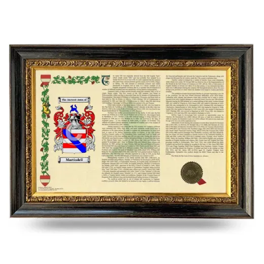 Martindell Armorial Landscape Framed - Heirloom