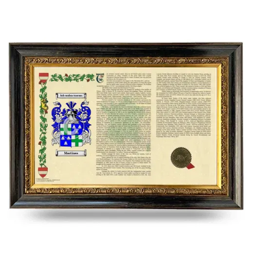 Martinea Armorial Landscape Framed - Heirloom