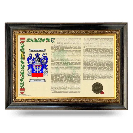 Martinelli Armorial Landscape Framed - Heirloom