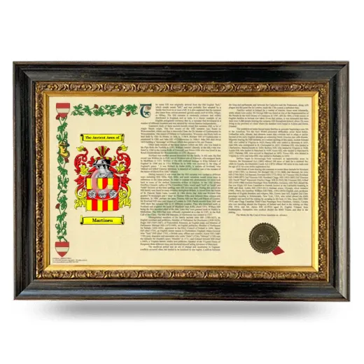 Martineu Armorial Landscape Framed - Heirloom