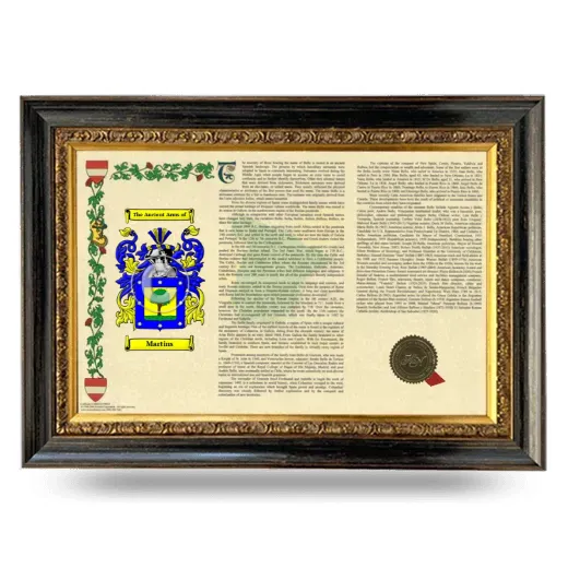 Martins Armorial Landscape Framed - Heirloom