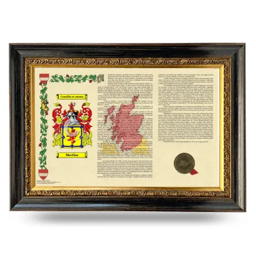 Martlan Armorial Landscape Framed - Heirloom