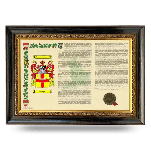 Maryn Armorial Landscape Framed - Heirloom