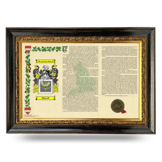 Mascoll Armorial Landscape Framed - Heirloom