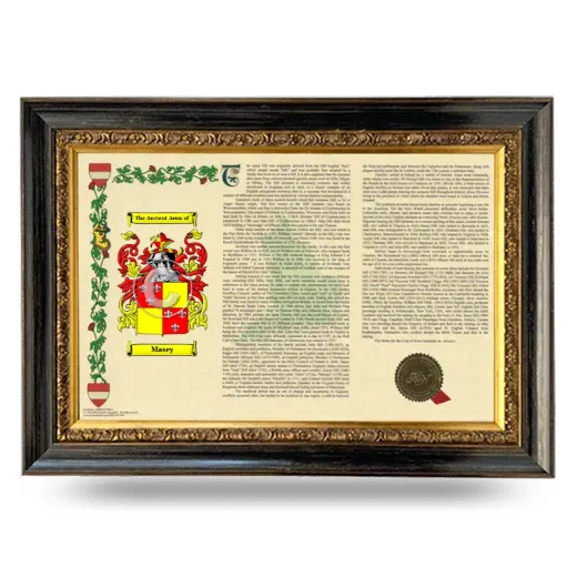 Masey Armorial Landscape Framed - Heirloom