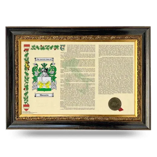 Massarin Armorial Landscape Framed - Heirloom