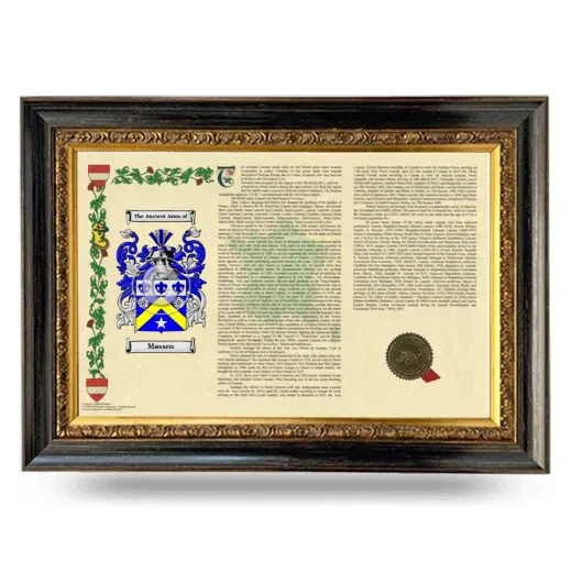 Massen Armorial Landscape Framed - Heirloom