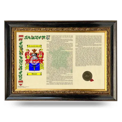 Masset Armorial Landscape Framed - Heirloom