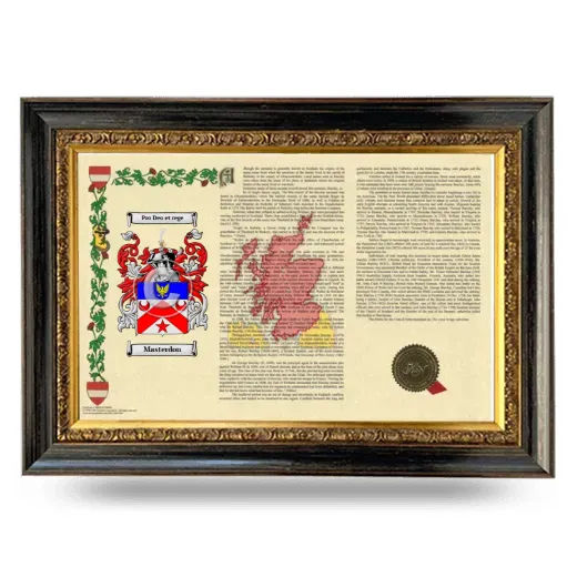 Masterdon Armorial Landscape Framed - Heirloom