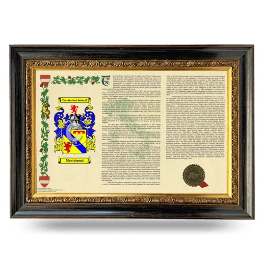 Mastrianni Armorial Landscape Framed - Heirloom