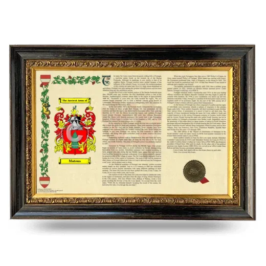 Mateus Armorial Landscape Framed - Heirloom
