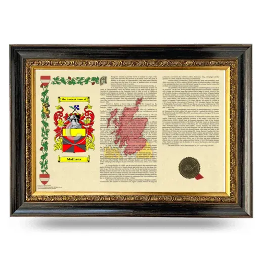 Mathaus Armorial Landscape Framed - Heirloom