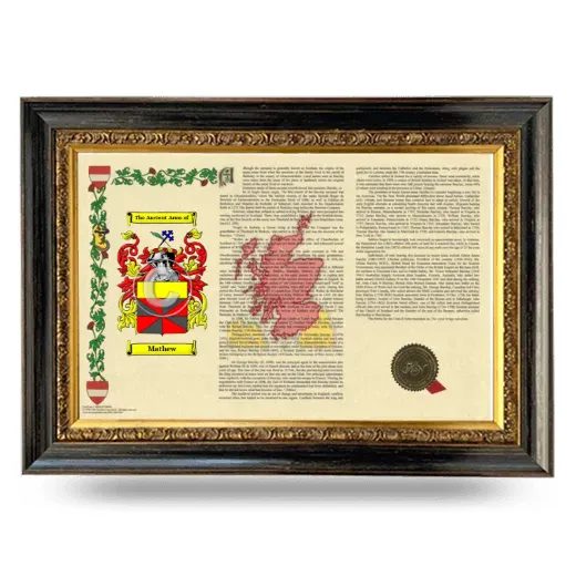 Mathew Armorial Landscape Framed - Heirloom