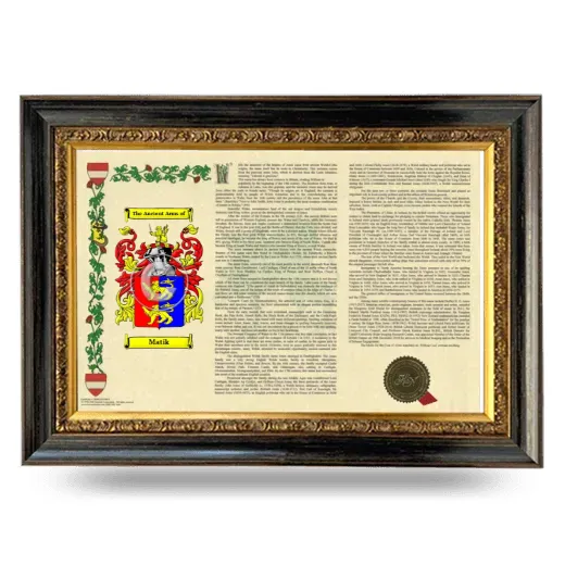 Matik Armorial Landscape Framed - Heirloom