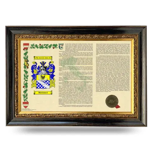 Matteacci Armorial Landscape Framed - Heirloom