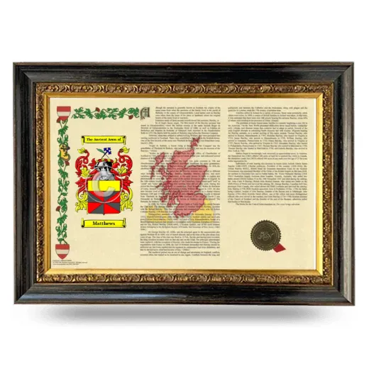 Matthews Armorial Landscape Framed - Heirloom