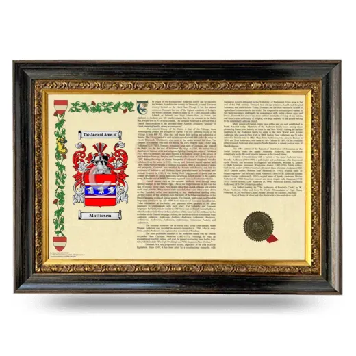 Mattiesen Armorial Landscape Framed - Heirloom