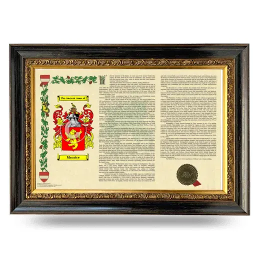 Maurice Armorial Landscape Framed - Heirloom