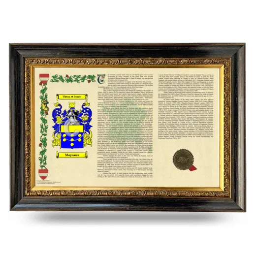 Mayeaux Armorial Landscape Framed - Heirloom
