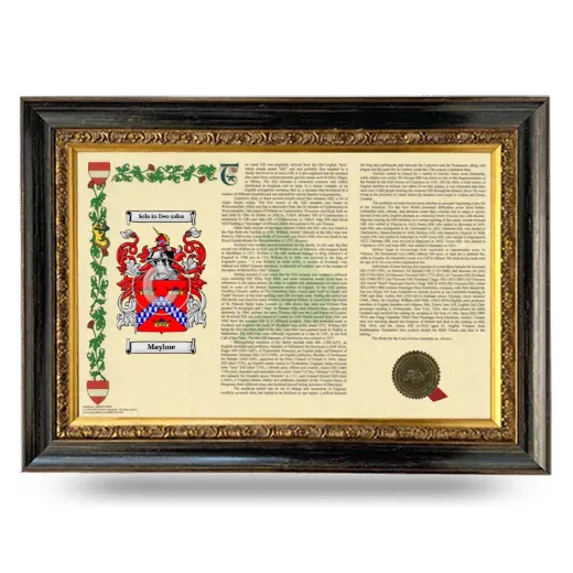 Mayhue Armorial Landscape Framed - Heirloom