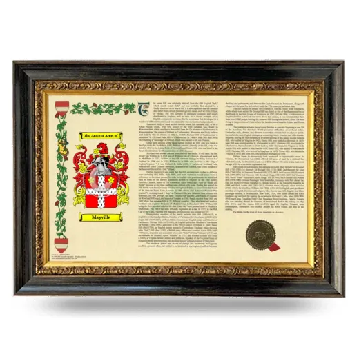 Mayville Armorial Landscape Framed - Heirloom