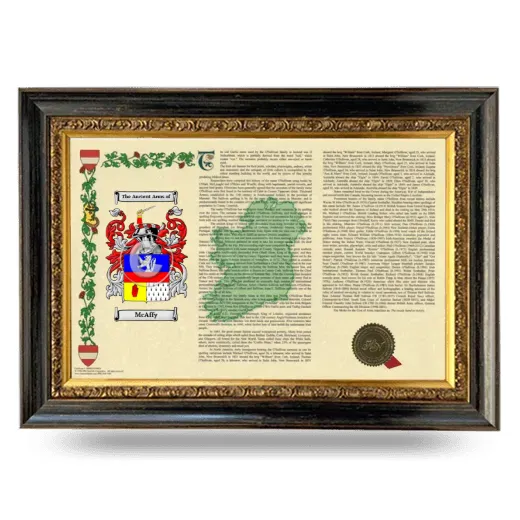 McAffy Armorial Landscape Framed - Heirloom