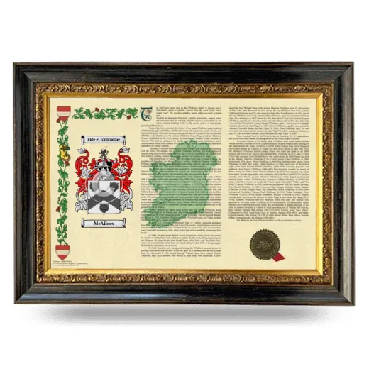 McAilees Armorial Landscape Framed - Heirloom