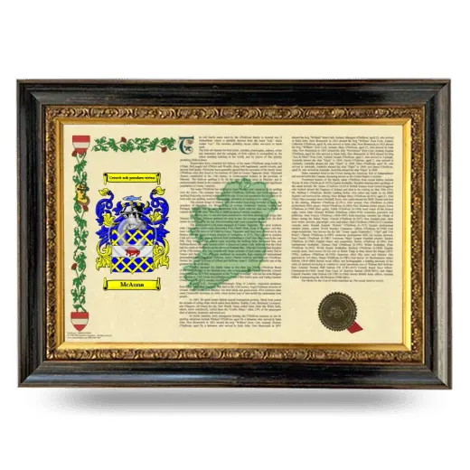 McAnna Armorial Landscape Framed - Heirloom