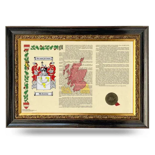 McAravey Armorial Landscape Framed - Heirloom