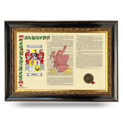 McBean Armorial Landscape Framed - Heirloom